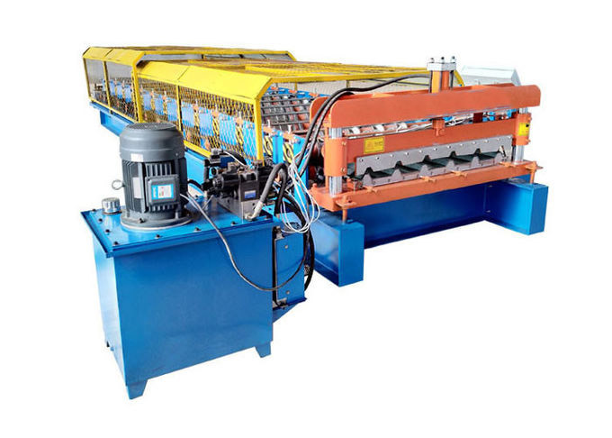 3.5 Tons Trapezoidal Sheet Roll Forming Machine , Sheet Metal Roll Forming Machines 380V