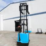 Pedestrian Electric Stacker Forklift 1200kg Capacity DC Motor straddle forklift