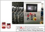Automatic 10 Nozzle High Speed Fruit Strawberry Jam Filling Machine Piston Glass