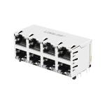 JX0B-3051NL Compatible LPJG47111A4NL 2x4 Port RJ45 POE Jakcs With 1000 Base-T