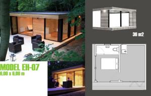 Wholesale Light Steel Frame Modern Design Holiday Home Prefabricated Garden Studio Office Cabins from china suppliers