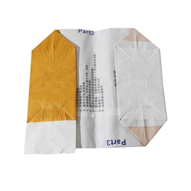 25kg 50kg 3 Layers Kraft Paper Packaging Bag For Mortar Gypsum