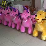 Hansel high quality plush electric amusement rides animal battery operated