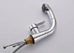 Water Saving Single Handle Kitchen Faucet , ROVATE Kitchen Sink Taps Brass