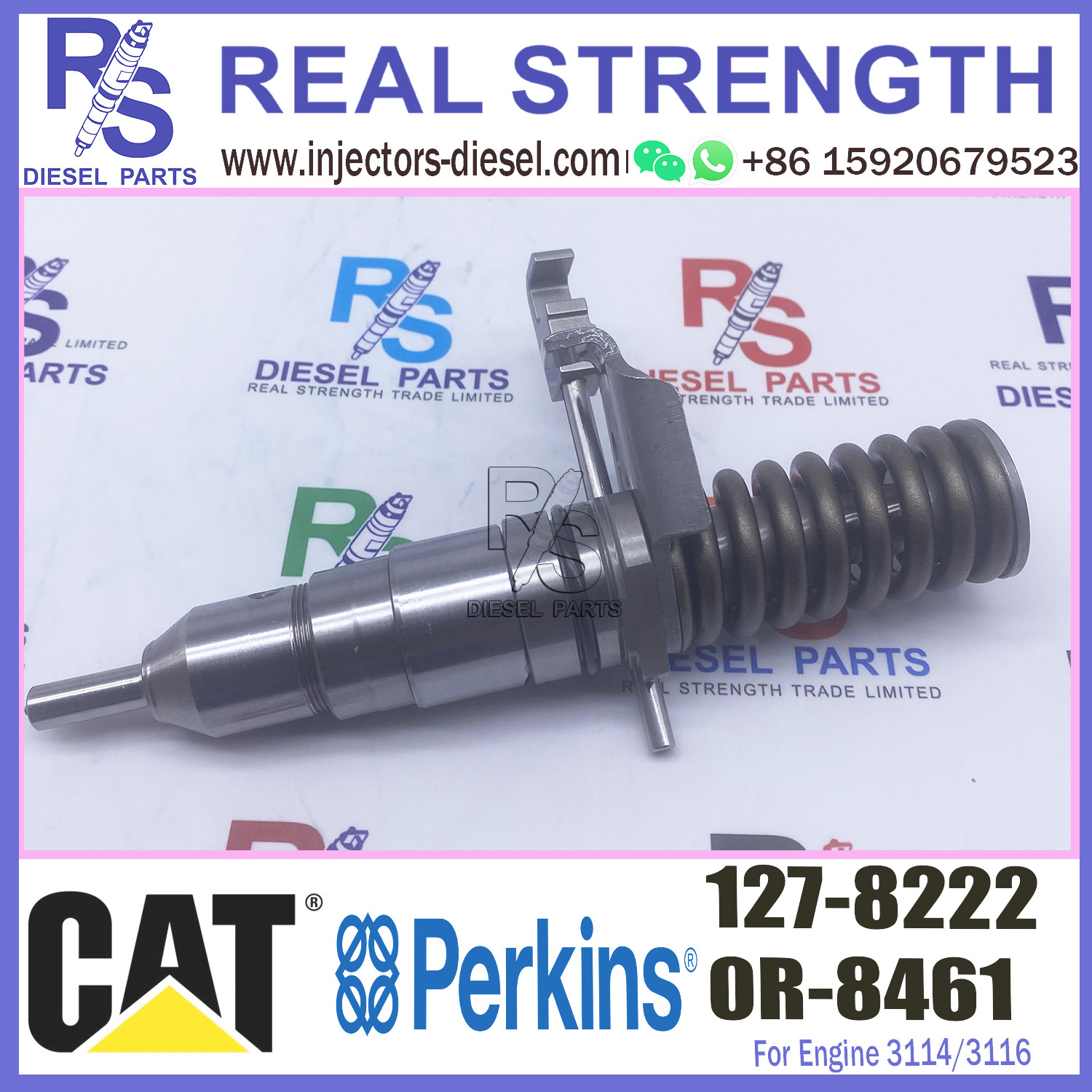 CAT E325 Diesel Engine Spare Parts 3114 3116 3126 Fuel Injector 1278222 127-8222