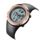Interchangeable Bezel Silicone Sports Watch , Backlight Lcd Digital Watch
