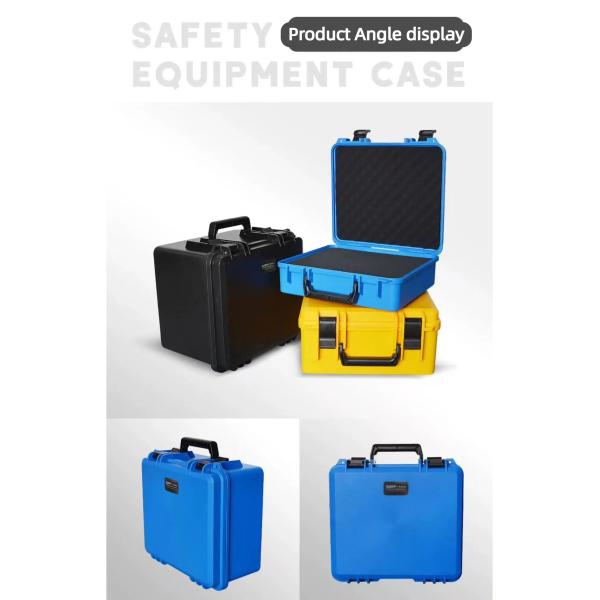 Hard Plastic Carry Case with 304 Stainless Steel Hinges High-density Sponge Foam and EVA Foam for Secure Tool Storage