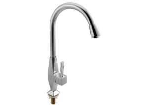 Wholesale SUS201 Sink Single Handle Faucets With Chrome Plated Finishing from china suppliers