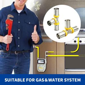 Wholesale 3/4 Inch Industrial Press Plumbing Fittings PEX Tubing Compatibility from china suppliers