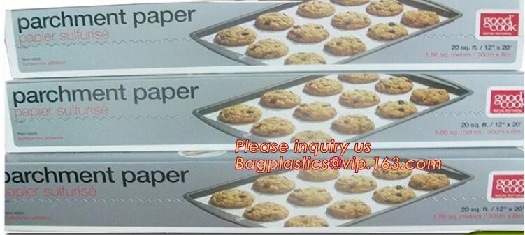 Bleached with Unbleached Greaseproof Paper for food wrapping,Environmental friendly and green greaseproof food packaging