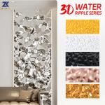 Water Ripple Panel PVC Bamboo Fiber Wall Panels OEM ODM