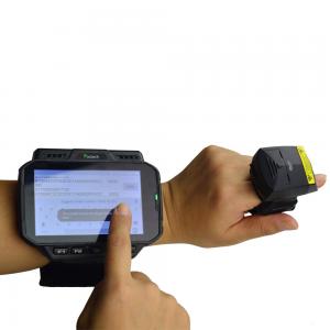 China Wearable IP65 Portable Handheld Computer Mobile Phone QR Code Scanner on sale