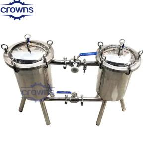 Wholesale Beverage Duplex Basket Strainer Milk Yogurt Stainless Steel Multi Bag Filter from china suppliers