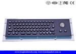 IP65 Stainless Steel Black Compact 66 Keys Metal Keyboard With Trackball