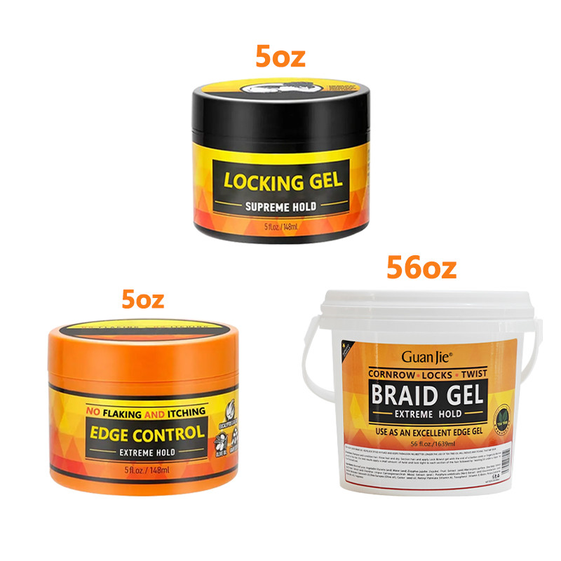 Wholesale Salon Strong Extreme Hold Honey Wax Hair Edge Control Extra Gel Shine and Jam Gel Hair Styling Braid Gel