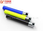 Silver Color Lean Pipe DY183 , 28MM Colorful Plastic Coated Steel Tube