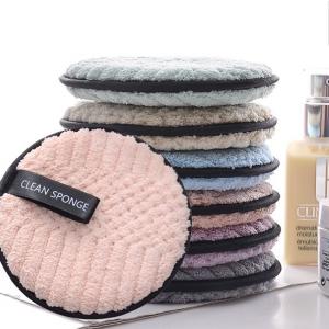 China Customize Eye Makeup Eraser Towel Remover Pads Pineapple Grid Double Sided on sale