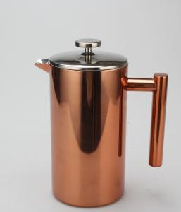Wholesale Round Metal French Press Ss 304 350 / 500 / 800 / 1000 / 1500ml from china suppliers