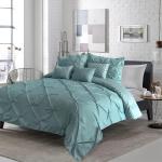 Popularity Stock 90GSM 3 Pieces Pintuck Cover Soft Microfiber Bedding Set All