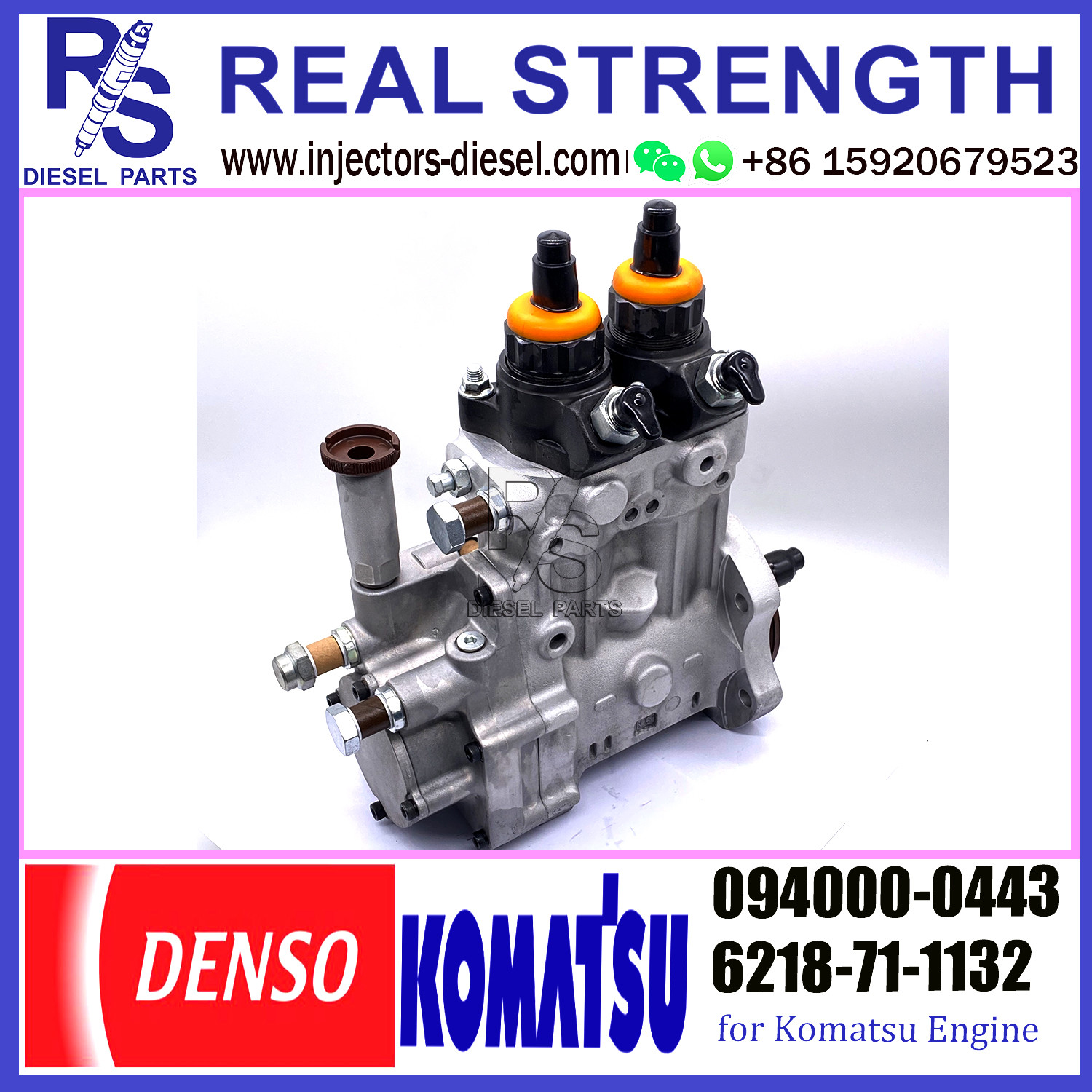 DENSO HP0 pump 6218-71-1132 094000-0443 Diesel Fuel Injection Pump Fits for Komatsu SAA6D140E-3 Engine