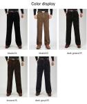 Custom Logo Made Men's 100% Cotton Corduroy Trousers Business Straight Pants for