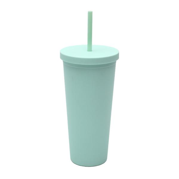 Wide Mouth Single Wall 24 Ounce Plastic Tumblers Clear Custom Plastic Tumbler
