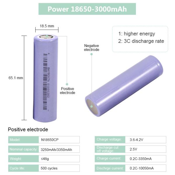 3400 Mah 18650 Rechargeable Lithium Battery 18650 Li Ion Battery 3400mah