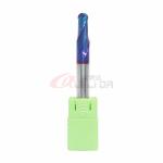 HRC65 2 Flutes Carbide Ball Nose End Mill 10mm Extra Long For Tool Steel