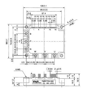 Wholesale IGBT Power Module 7MBI75N-060-10 IGBT(600V/75A) FUJITSU IGBT Power Module from china suppliers