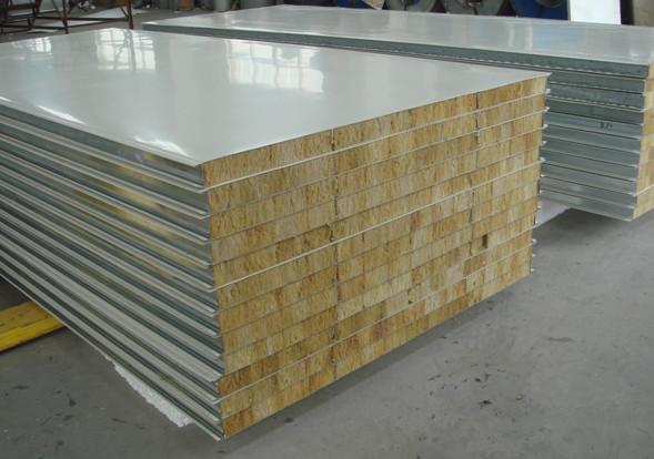 Small Waves Foam Sandwich Roof Panels , Easy Installation Rockwool Sandwich