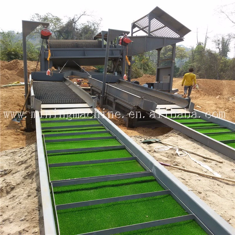 Small Scale 5TPH - 10TPH Gold Trommel Wash Plant Gold Mining Equipment