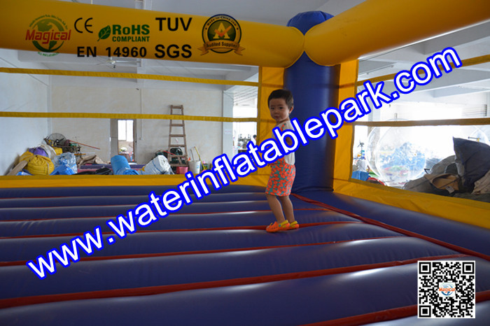 Rental Inflatable Sport Games , Commercial Bounce House Boxing Ring for Adults