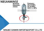 High Efficiency Hydraulic Accumulator AJF 25 Safety Hydraulic Stop Valve