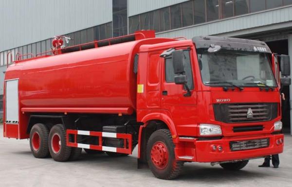 6X4 LHD Tanker Fire Truck / Fire Department Ladder Truck / Industrial Fire