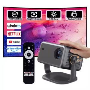 Wholesale Auto Focus Auto Keystone 320ANSI 4K Smart Projector 1080P Portable Voice Home Theater from china suppliers