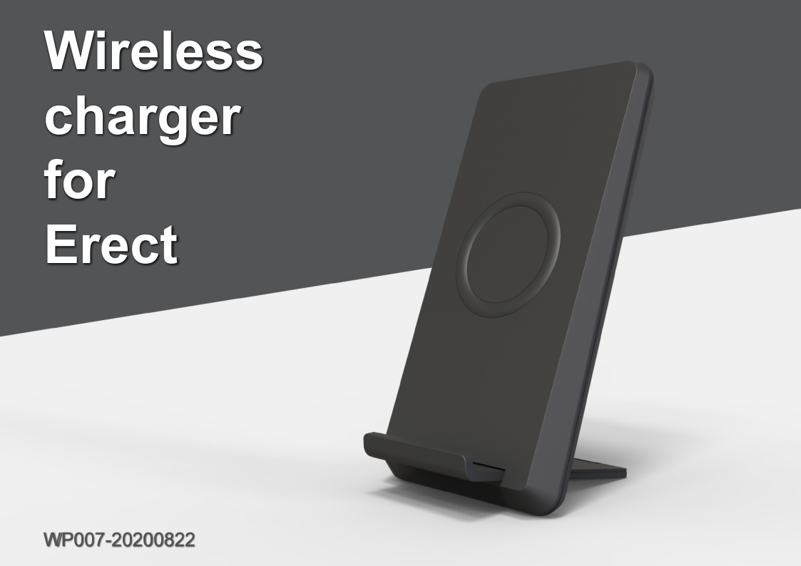 Convenient Foldable Wireless Charger Stand for Quick Charging of Phones 5V/2A Input