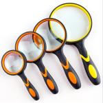 Customized Large Glass Magnifier , Durable Illuminated Hand Magnifier Easy