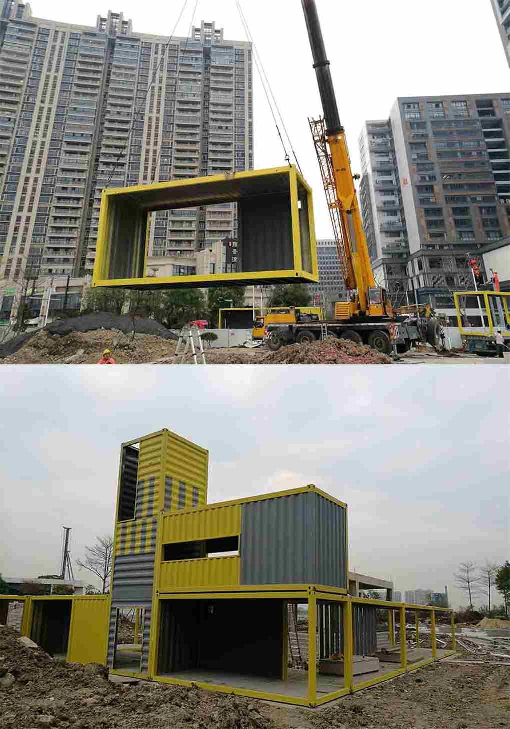 Mixed Color Custom Container House Prefabricated Project For Tourist Center