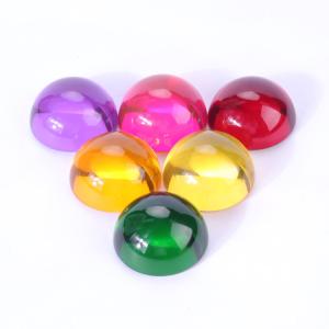 Wholesale Custom acrylic resin colored solid dome hemisphere half ball for kids toy bricks building blocks from china suppliers