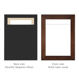China 6 8 10 Inch Magnetic Document Display Wooden Photo Frame on sale