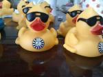 Racing Floating Yellow Duck Number Printed , Personalised Rubber Bath Ducks