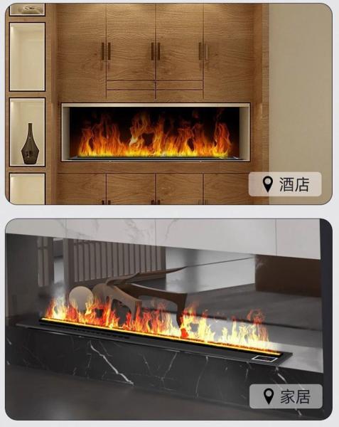 Matel And Plastic Customized Freestanding Electric Fireplace With Water Vapor