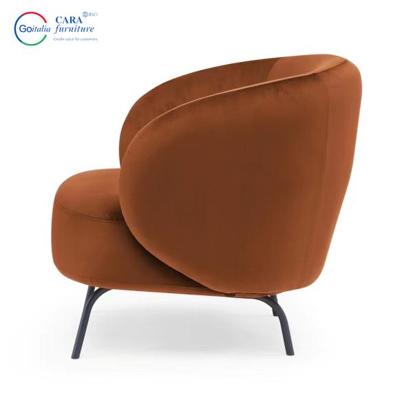 Soft Seat Fabric Arm Chair Multiple Colors Nordic Single Designer Chairs For Living Room Sofa