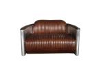 Defaico Retro Tomcat Sofa Real Leather Aviation Sofa With Aluminum Frame