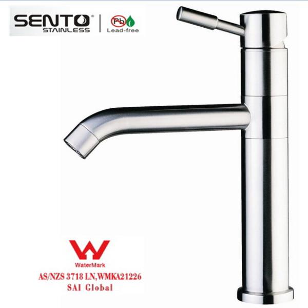 Satin finish Watermark Kitchen Faucet Mixer Inox Material BañO Grifo For Europe