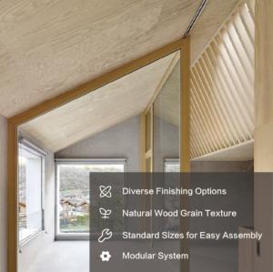 Wholesale Natural Wood Grain Laminate Wall Panels Interior Decorative Laminate Wall Planks from china suppliers