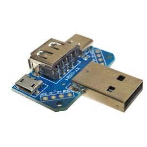 China Multiple USB Adapter Micro USB Board Male To Female 4P Type C USB Converter on sale