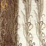 3D Embroidered Bridal Beaded Lace Fabric 140Cm Width For Women Wear