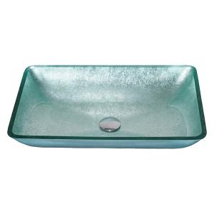Wholesale Silver Tempered Bath Wash Basins Glass Bowl Rectangular Table Top Solid from china suppliers