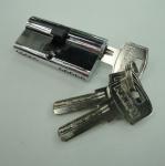60mm Double Zinc Cylinder with 5 iron computer keys CP color